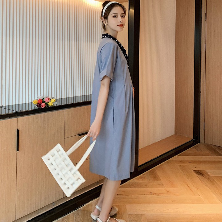 THANH LÝ HÀNG TỒN KHO Đầm bầu công sở chất liệu vải kate đẹp