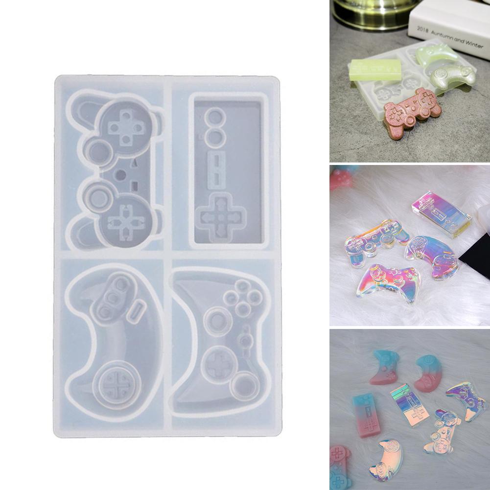 Khuôn nhựa resin silicon làm trang sức hình tay cầm chơi game 4 kiểu khác nhau