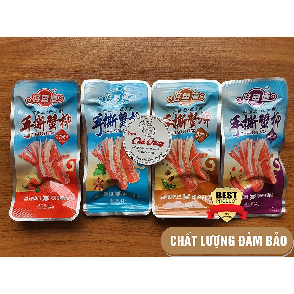 THANH CUA sốt cay/không cay ăn liền - Thanh Cua Tẩm Vị - Đồ ăn vặt nội địa [Tiệm Chú Quậy]