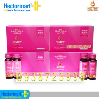 Nước Uống Đông Trùng Hạ Thảo Hector Collagen Combo 4 hộp 40 chai