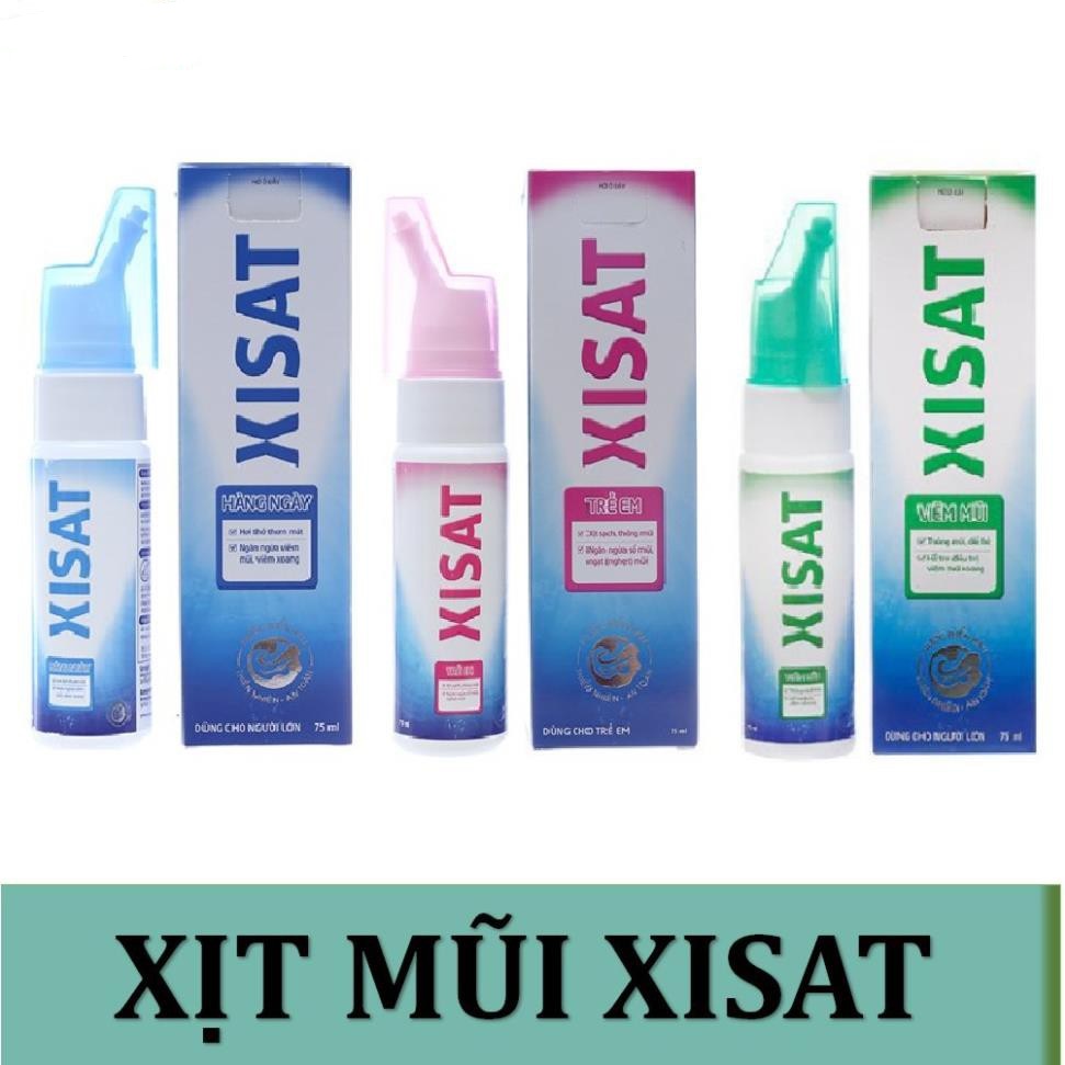 Dung dịch Nước Biển Sâu Sạch Thông Mũi Xisat 75ml/ Nano Salt 70ml