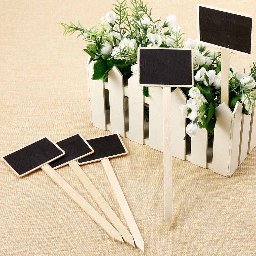 Set 10 Bảng Đen Mini Ghi Chú Dùng Cho Cây Trồng Tiện Dụng