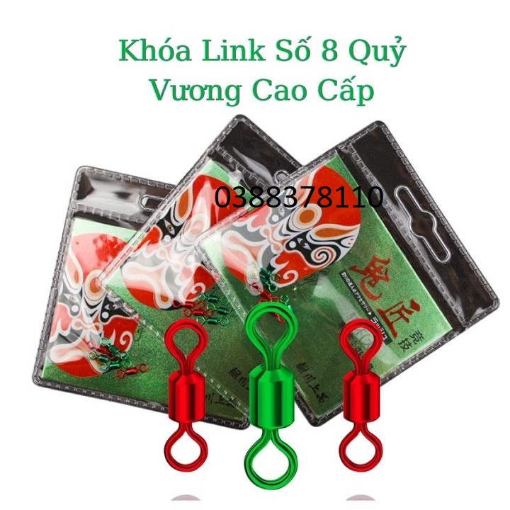 Hạt Chặn + Khóa Link Số 8 Quỷ Vương Cao Cấp