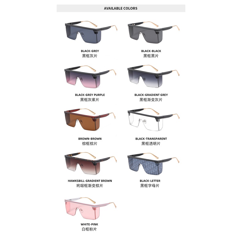 Kính Mát Bản To Thời Trang 2022 Phong Cách Sang Trọng Dành Cho Nam Và Nữ