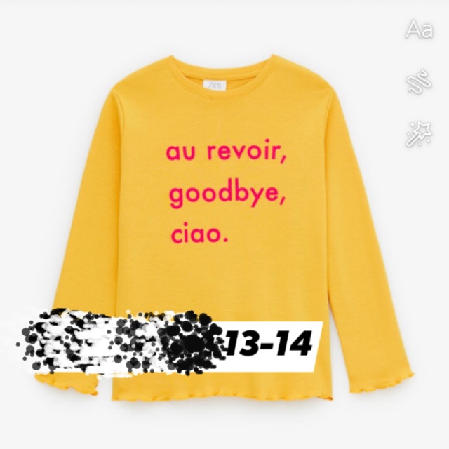 XẢ LỖ áo zara kid auth - vợt sale - KÈM HÌNH TỰ CHỤP