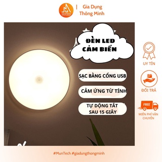 Đèn cảm ứng chuyển động, đèn led dán tường cảm biến thông minh gắn tủ quần áo, hành lang, đèn duy thắng,kèm sạc usb