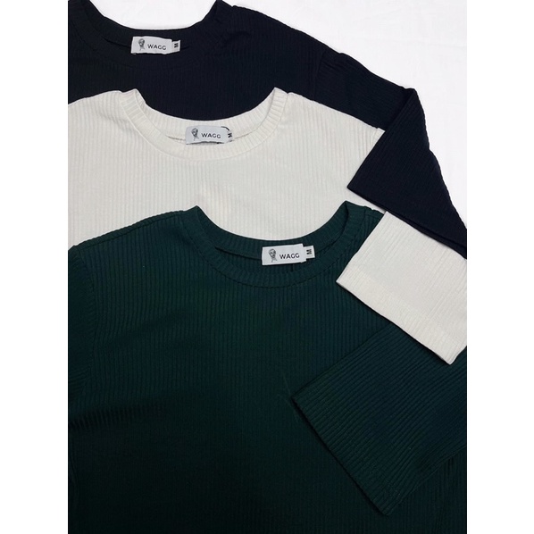 Áo phông cotton hoạ tiết tăm sooc WAGG