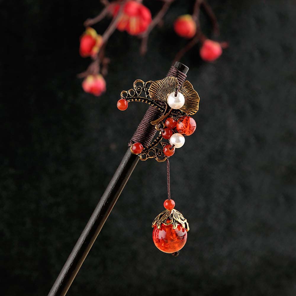 Trâm Cài Tóc Bằng Gỗ Phong Cách Trung Hoa Cổ Điển Cho Nữ