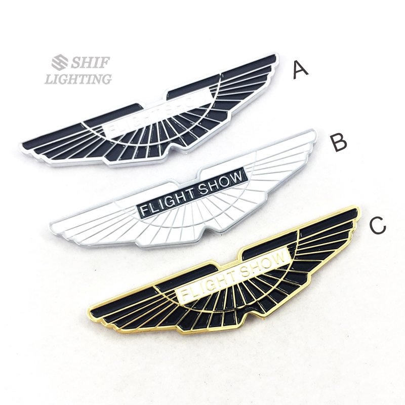 Miếng dán trang trí logo ASTON MARTIN WING FLIGHT SHOW độc đáo dành cho xe hơi