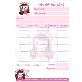Combo 2 cuốn Hóa đơn - bill bán hàng