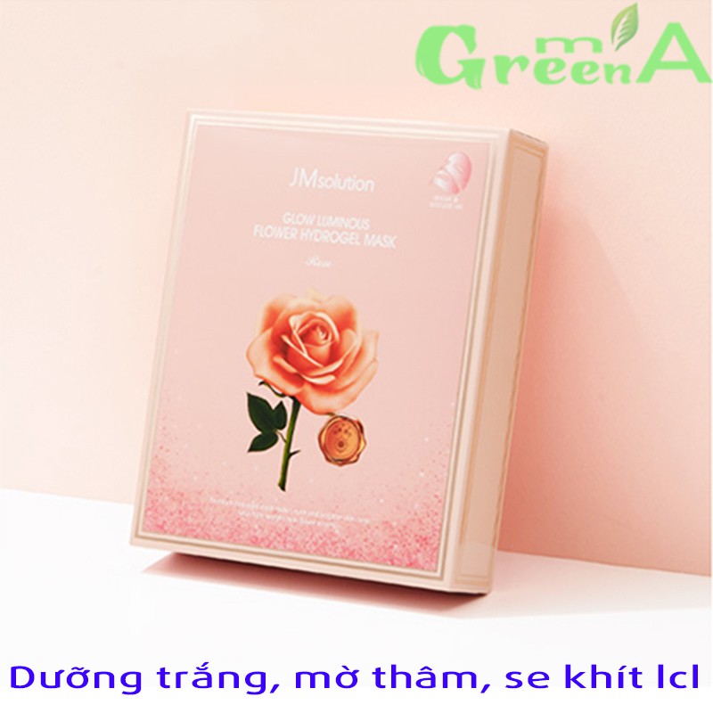 Mặt Nạ JMSolution Jelly Thạch Hoa Hồng [MIẾNG LẺ] Cấp Ẩm JM Solution Glow Luminous Flower Hydrogel Mask Rose 30g