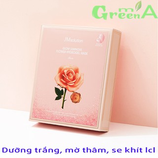 Mặt Nạ JMSolution Jelly Thạch Hoa Hồng [MIẾNG LẺ] Cấp Ẩm JM Solution Glow Luminous Flower Hydrogel Mask Rose 30g