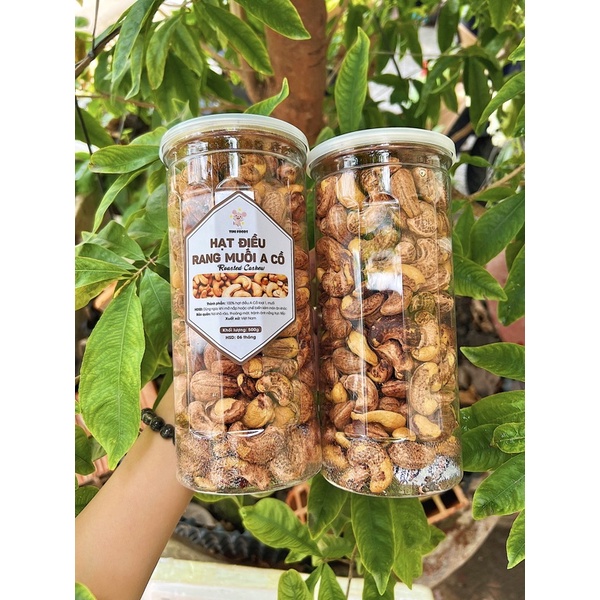 (TNF) 500G Hạt Điều Rang Muối A Cồ (Vỏ Lụa) Loại 1 - Hàng Chuẩn VSATTP