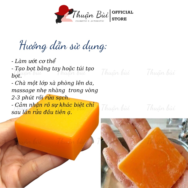 Xà Phòng Cam Nghệ Thái Lan Xà Phòng Galong Trắng Da Giảm Mụn Thâm Orange Soap 65gr