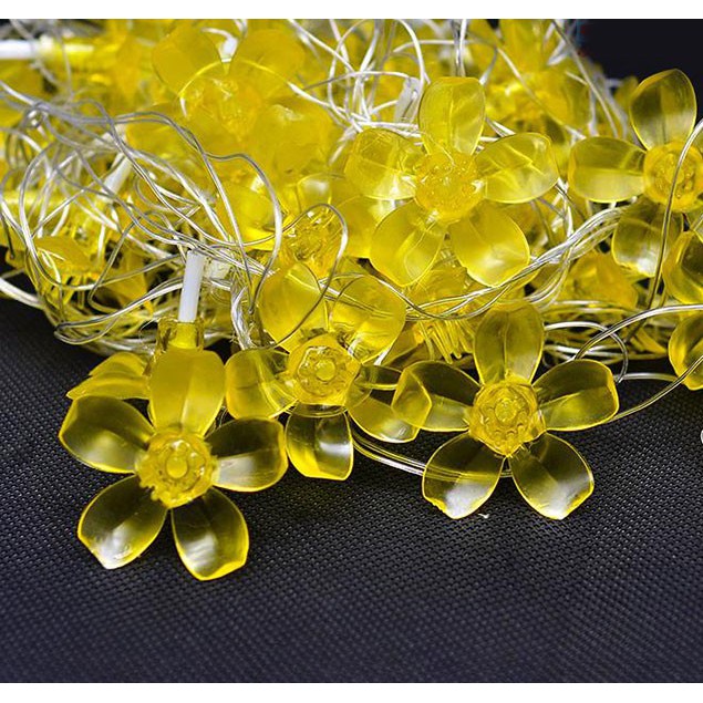 Dây Đèn Led Hoa Mai Hoa Đào 8M-50 Bóng Trang Trí Lễ, Tết ,Party