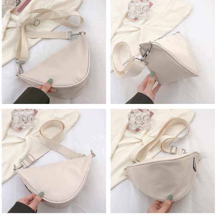 Túi Đeo Chéo Tam Giác Bằng Nylon Thời Trang Hàn Quốc Cho Nữ
