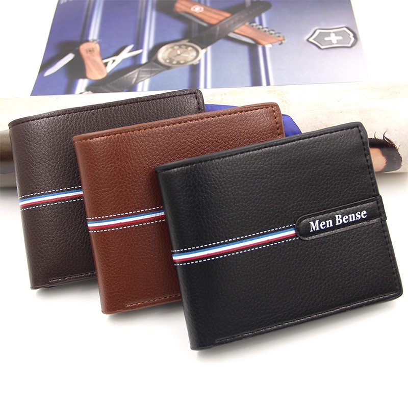 VERSDO Men's Leather Wallets Short Soft PU Leather Wallets