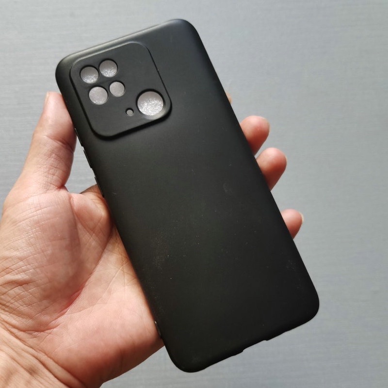 Ốp lưng dẻo silicon màu đen cho Xiaomi Redmi 10C chống bẩn chống Vân tay cao cấp