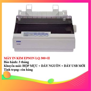 MÁY IN KIM EPSON LQ 300+II - KÈM HỘP MỰC , DÂY NGUỒN , DÂY USB MỚI - AALO.VN