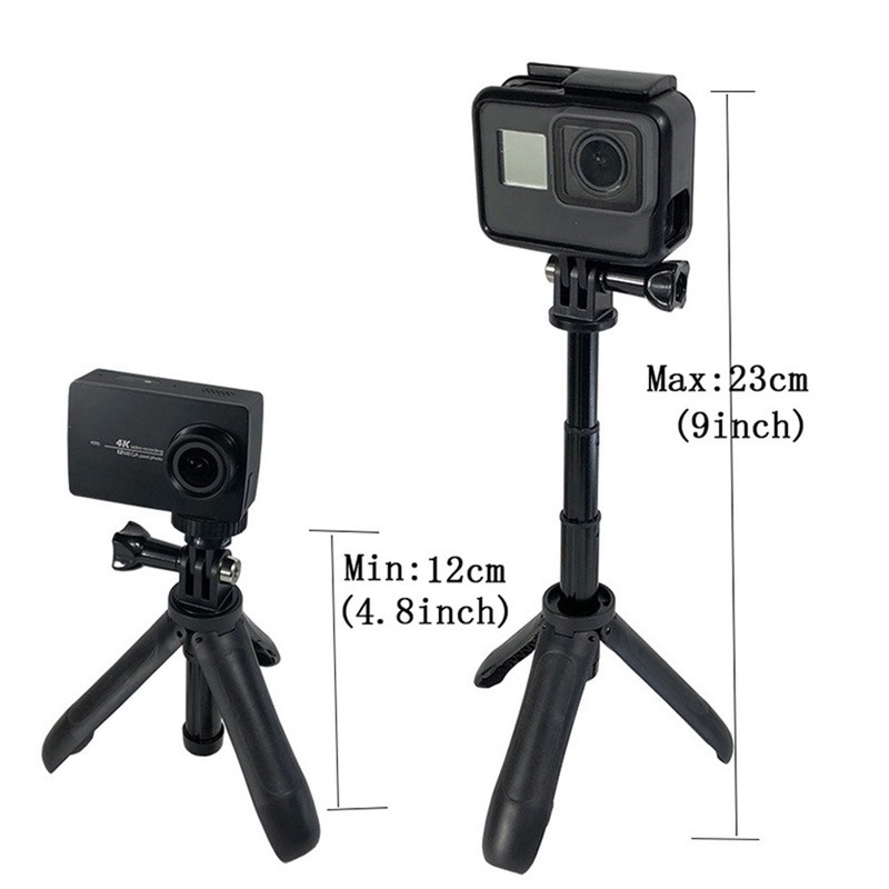 Gậy chụp ảnh mở rộng kèm giá đỡ ba chân cho Gopro Hero 7 6 5 4 3/3+ 2 1 Xiaomi Yi SJcam SJ4000 4K