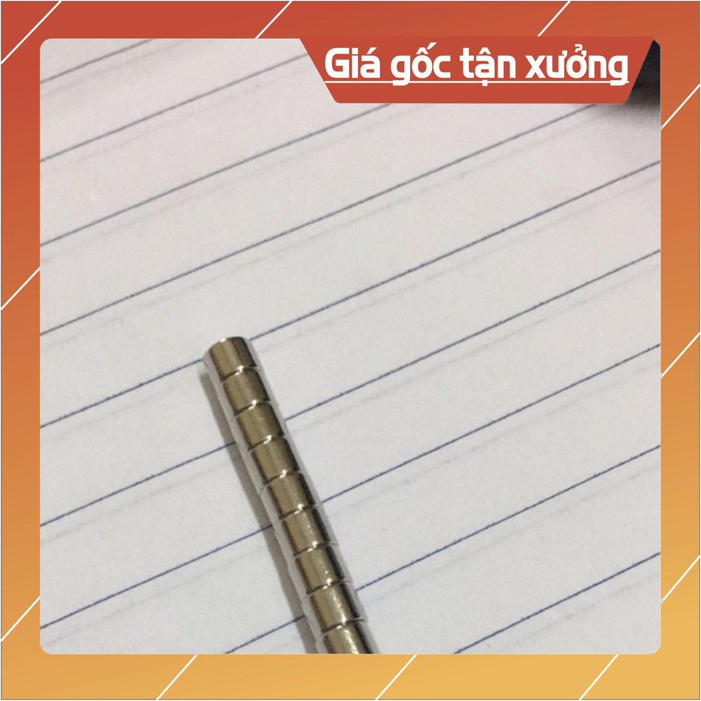 [Xả Kho Giá Xưởng] 10 viên nam châm 3x2mm, loại nam châm trắng đất hiếm siêu nhỏ