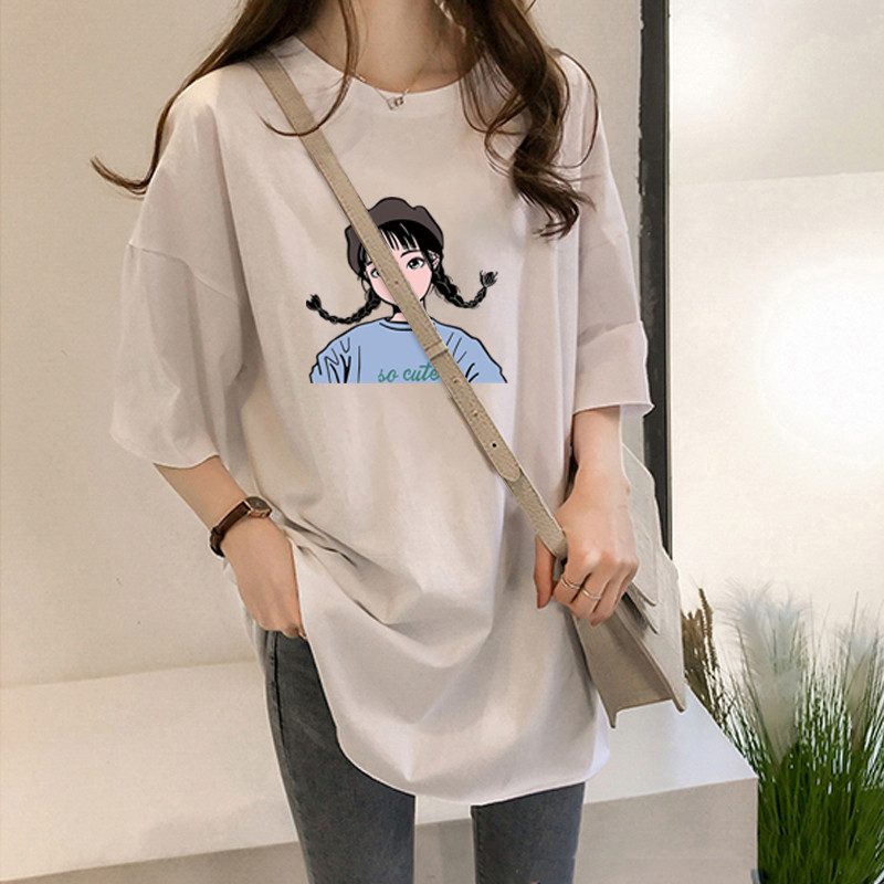 NRVP Áo Thun Ngắn Tay Dáng Rộng Thời Trang Cho Nữ