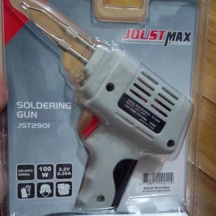 Mỏ hàn xung Joust Max Soldering Gun 100W JST2901 hàn thiếc và chì tặng thêm một mũi hàn dự phòng