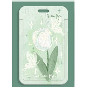 Vỏ Bọc Bảo Vệ Thẻ ID / Thẻ ID Họa Tiết Tranh Sơn Dầu Hoa Kiểu Nhật Bản