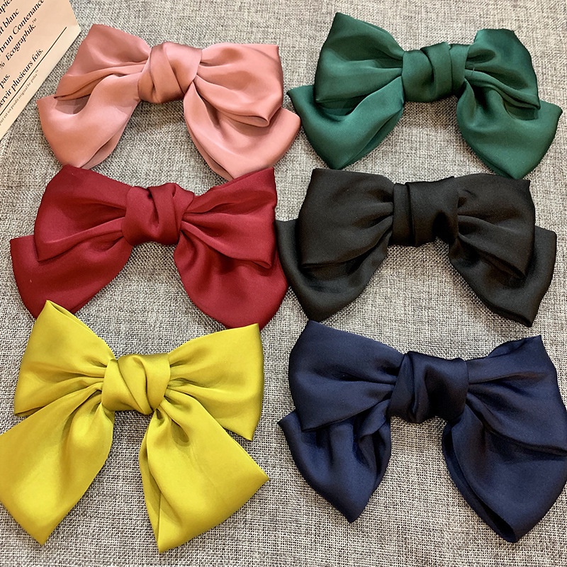 Nơ Cài Tóc Vải Nhung Dễ Thương Dành Cho Nữ