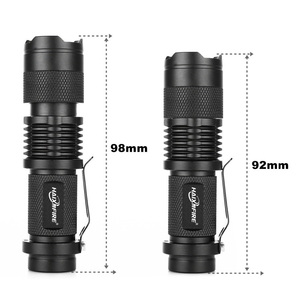 Haixnfire Đèn Pin UV SK68uv ánh sáng tím 365nm có thể điều chỉnh ánh sáng chế độ tập trung tiện dụng chất lượng cao
