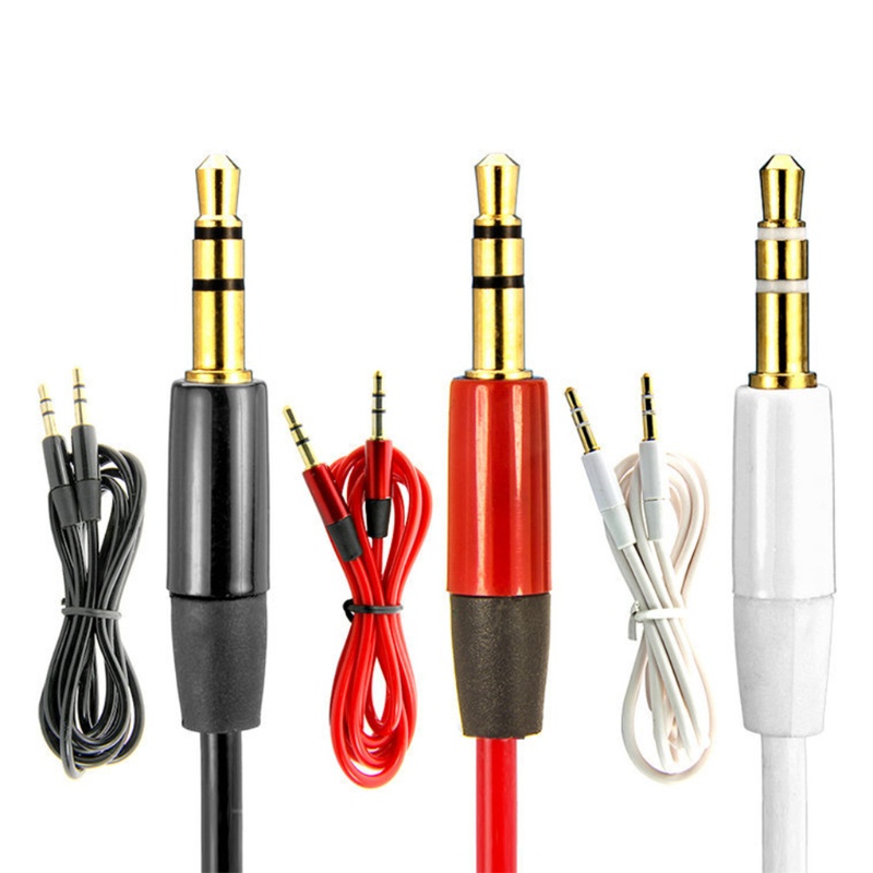 Dây Cáp Aux Mạ Vàng 3 5mm Nối Đầu Đực Với Cổng Aux Cho Điện Thoại / Máy Nghe Nhạc MP3