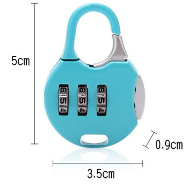 [FREESHIP] Khoá số balo, vali, hành lý 3 số nhiều màu.