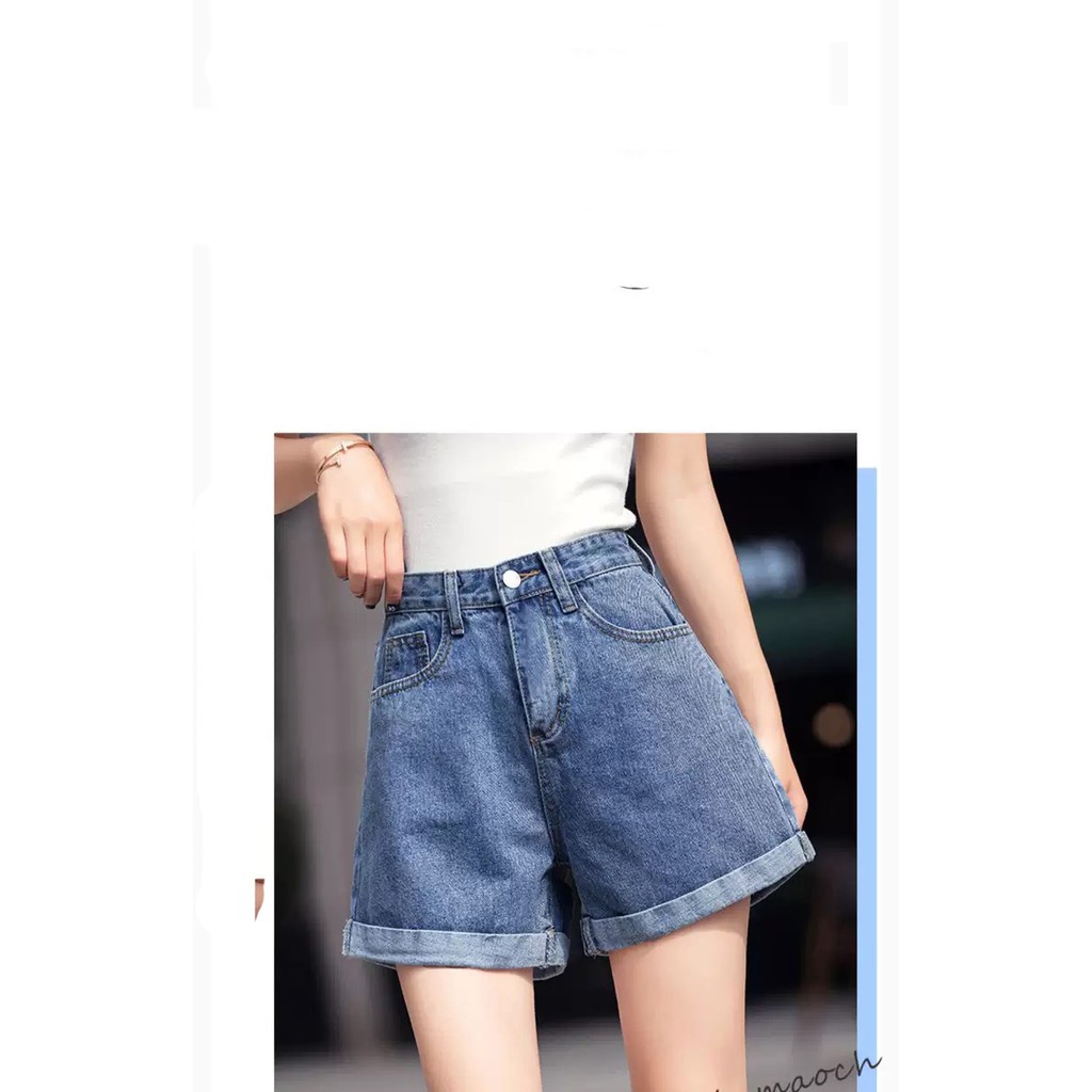 [ SƯƠNG GIÓ ] QUẦN JEAN NGỐ LỬNG NỮ LƯNG CAO MÀU XANH ĐẬM LAI CUỐN CAO CẤP HADI ĐỦ SIZE S, M, L FORM RỘNG CÁ TÍNH
