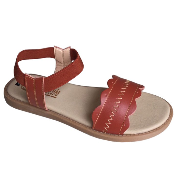 Sandal nữ Trường Hải đế bệt da bò thật mềm mại không bong tróc SDN0141 [HÌNH ẢNH THẬT  ]