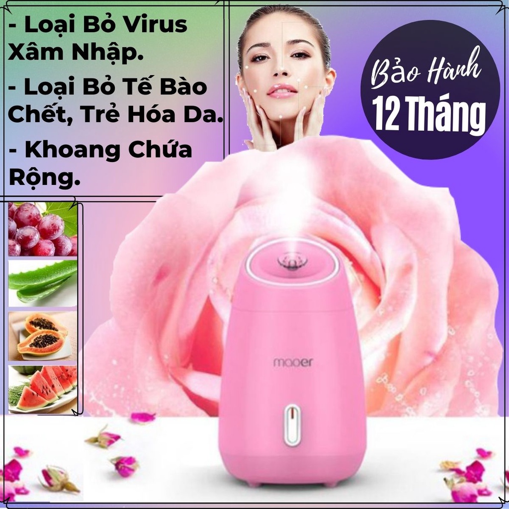 Máy Xông Da Mặt Thảo Dược, Hoa Quả Tươi Tự Động Giúp Khuếch Tán Tinh Dầu Tạo Ẩm Và Làm Đẹp Da Maoer - Bảo Hành 12 Tháng