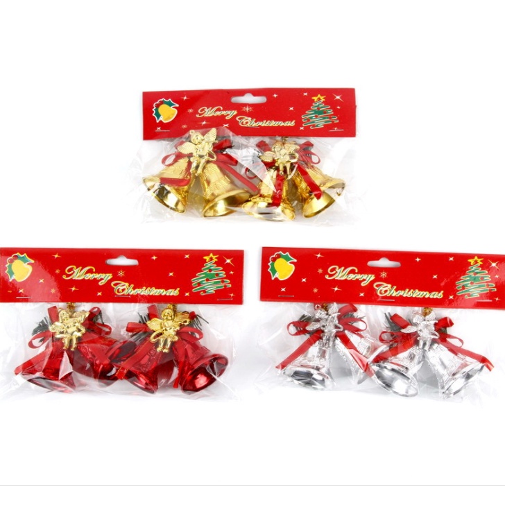 Set 2 cặp chuông đôi thiên thần CC13 trang trí noel giáng sinh