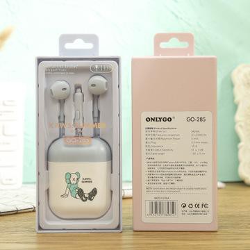 tai nghe kaws kèm hộp TNI35 go-285 cute dễ thương