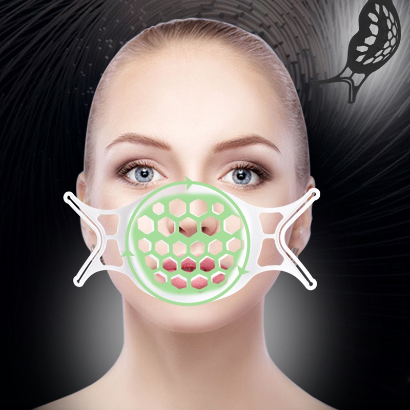 Giá Đỡ Khẩu Trang 3D Bằng Silicone Có Thể Giặt Tiện Dụng