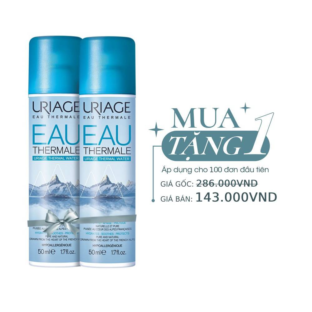 Combo 2 Nước Xịt Khoáng Uriage Thermal Water 50mlx2