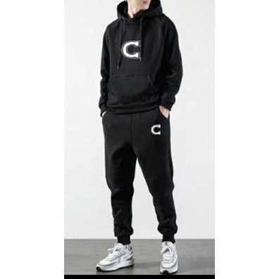 Bộ nỉ nam mẫu in chữ C thời trang hoodie cao cáp ,bộ quần áo nỉ siêu hót cho ae mùa đông này
