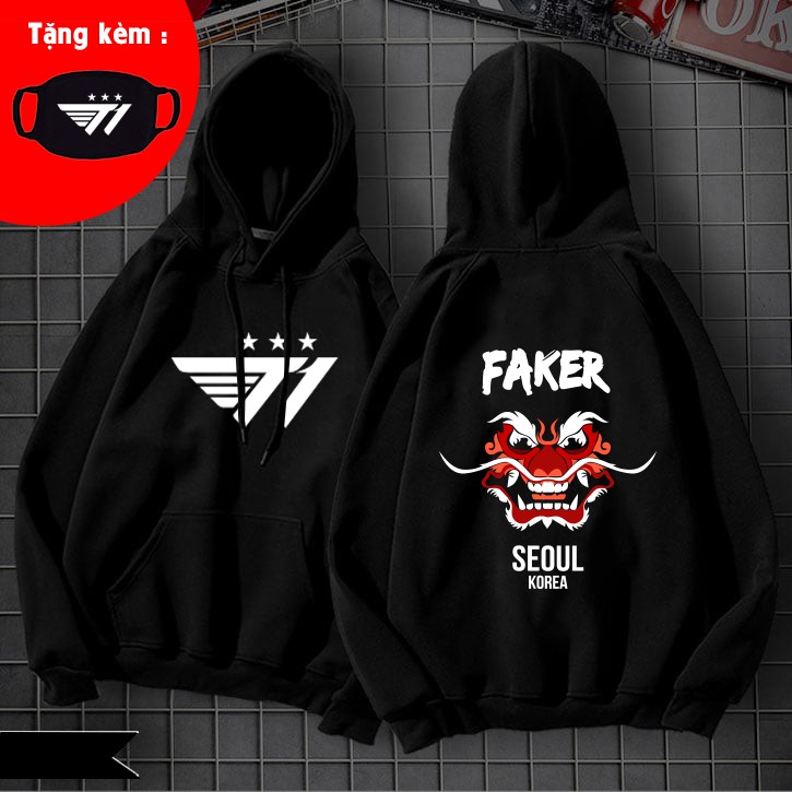 [HOT] Hoodie T1 Faker Demon King Champion's cực chất