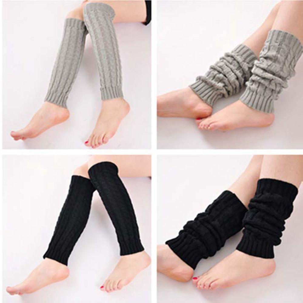 Vỏ Len Bọc Đầu Gối Co Giãn Giữ Ấm Màu Kẹo Ngọt Dành Cho Nữ Hóa Trang