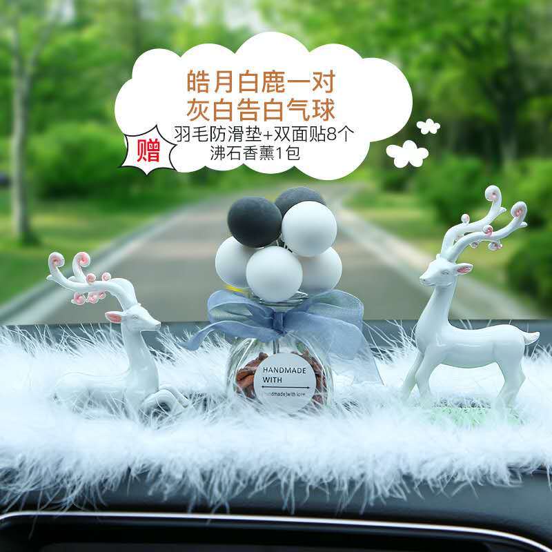 Đồ Trang Trí Xe Hơi Hình Cặp Đôi Hươu Cao Cấp Cá Tính