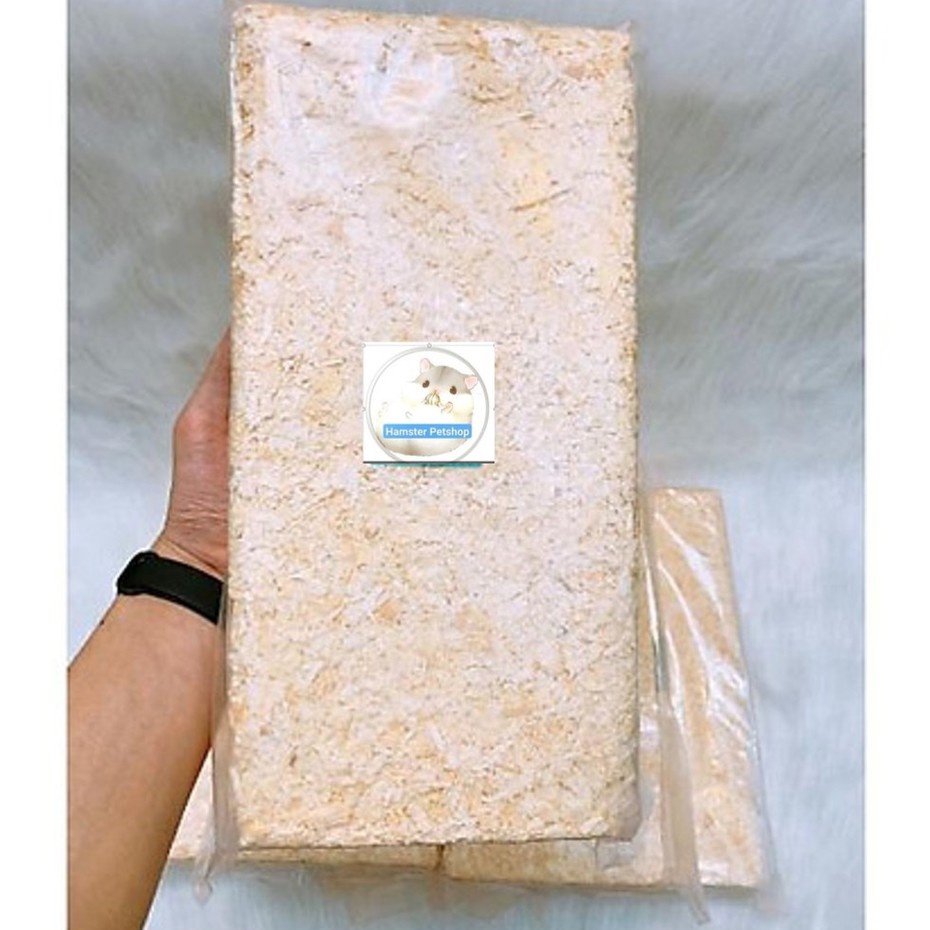 Mùn cưa nén 1Kg lót chuồng Hamster ,sóc, nhím