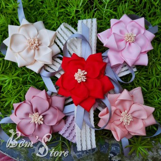 Băng Đô Handmade Kết Hoa Gân Cho Bé