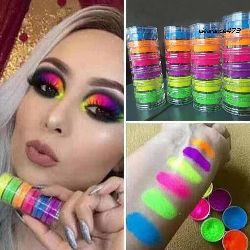 (Hàng Mới Về) Bảng Phấn Mắt 6 Màu Neon Lấp Lánh Lâu Trôi Trang Điểm Đa Năng | BigBuy360 - bigbuy360.vn