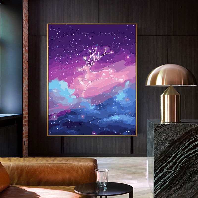 【Spot Hot Sale】40x50cm DIY Digital Oil Painting Handmade Painting Good-looking and Practical Living Room Hand-painted Oil Painting Decorative Painting