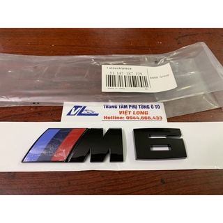 Chữ dán nổi m6 bmw - tem m6 đen - logo biểu tượng bmw m6