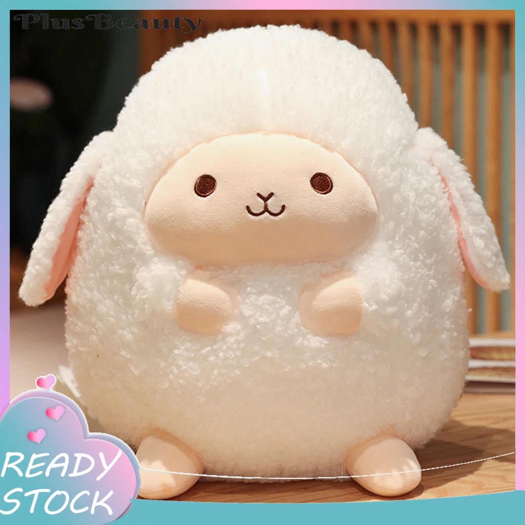 Đồ chơi nhồi bông Hình Chú Cừu Trắng Hoạt Hình Đáng Yêu