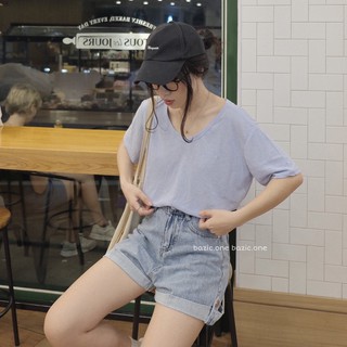 Áo phông giấy tone pastel Bazic one